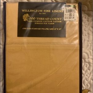 Wellington Pillowcases 1000 Thread Cnt Gold 20x30